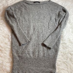 Peruvian Connection-100% ROYAL ALPACA PULLOVER Sweater-Gray-S